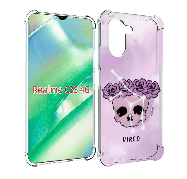 

Чехол MyPads знак зодиака дева 2 для Realme C33 4G, Прозрачный, Tocco