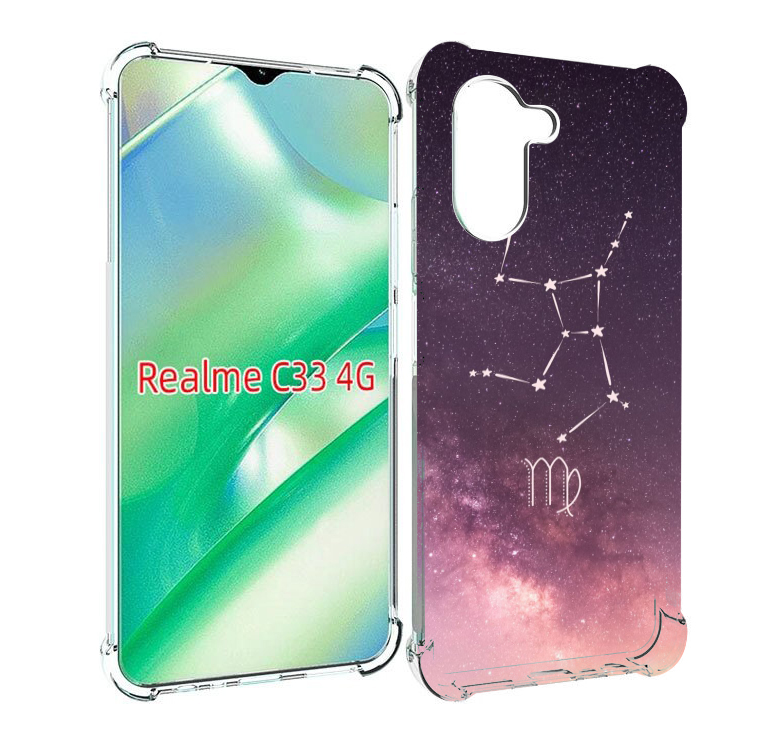 

Чехол MyPads знак зодиака дева 4 для Realme C33 4G, Прозрачный, Tocco