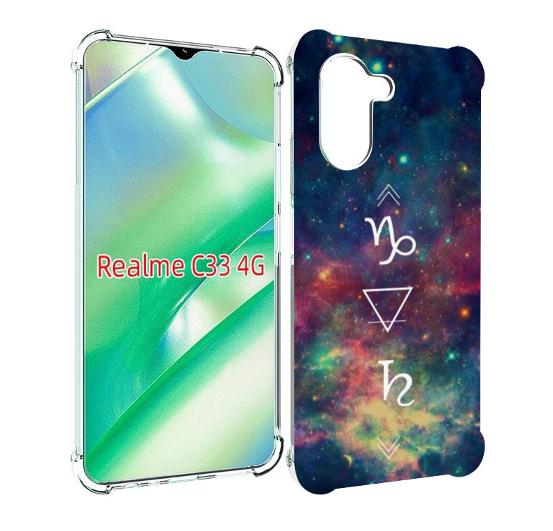 

Чехол MyPads знак зодиака козерог 5 для Realme C33 4G, Прозрачный, Tocco