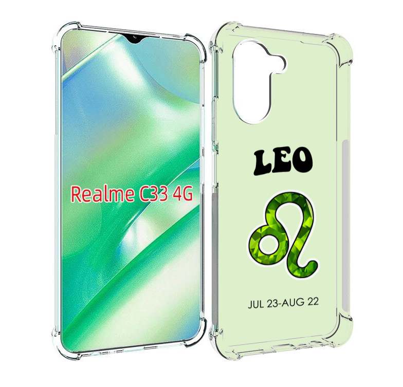 

Чехол MyPads знак зодиака лев 1 для Realme C33 4G, Прозрачный, Tocco