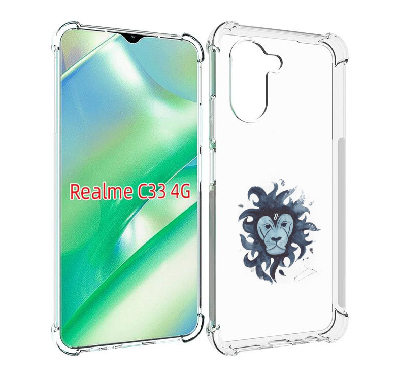 

Чехол MyPads знак зодиака лев 5 для Realme C33 4G, Прозрачный, Tocco