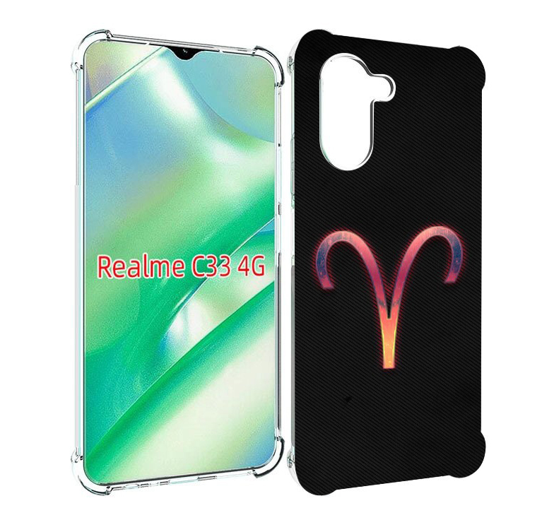 

Чехол MyPads знак зодиака овен 1 для Realme C33 4G, Прозрачный, Tocco