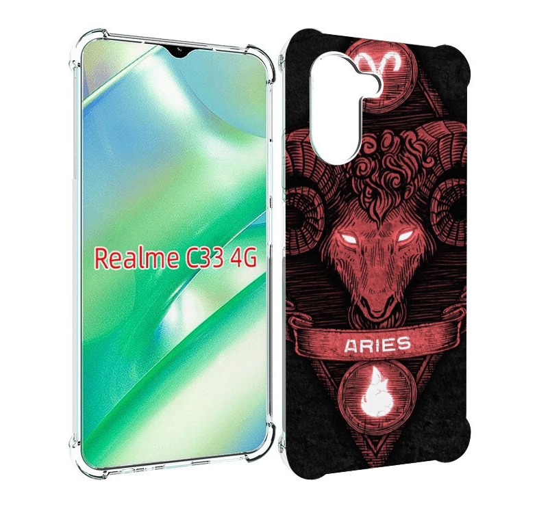 

Чехол MyPads знак зодиака овен 6 для Realme C33 4G, Прозрачный, Tocco