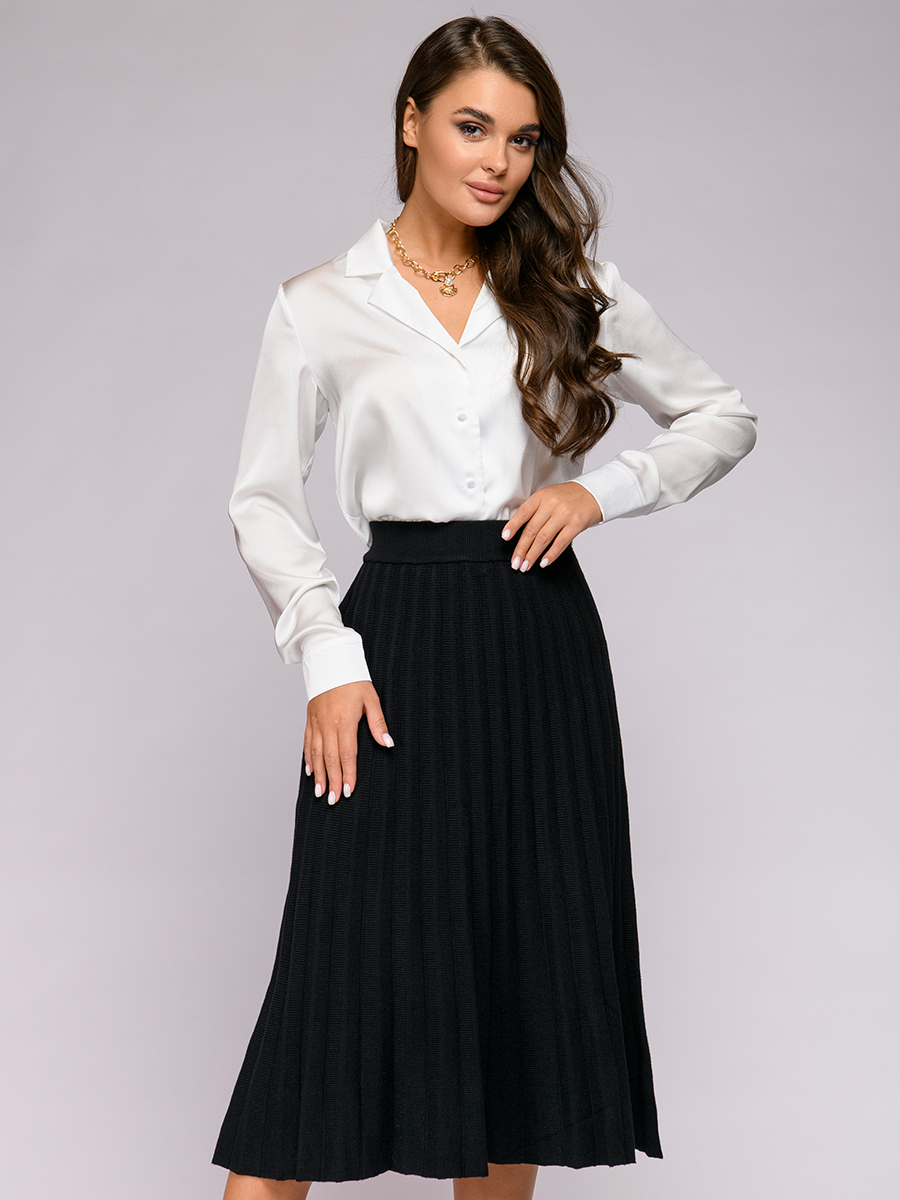 

Юбка женская 1001dress 0122010-30080BK черная 42, 0122010-30080BK