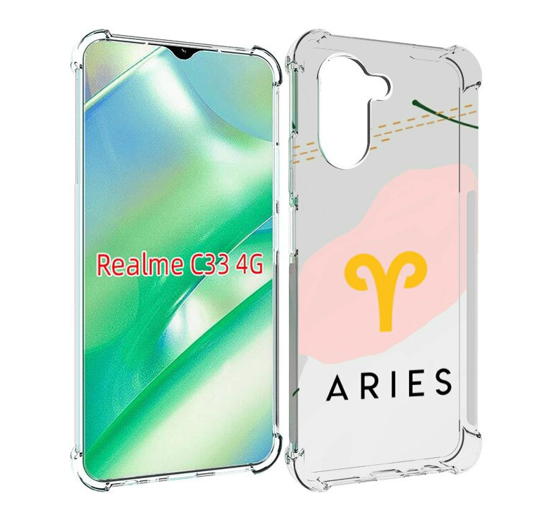 

Чехол MyPads знак зодиака овен 7 для Realme C33 4G, Прозрачный, Tocco