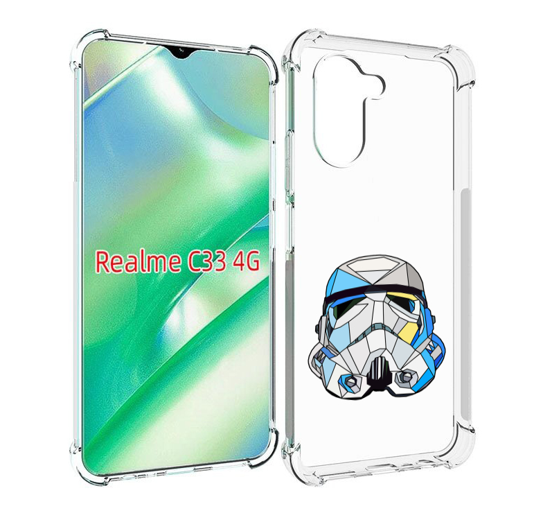 

Чехол MyPads star wars дарт вейдер для Realme C33 4G, Прозрачный, Tocco
