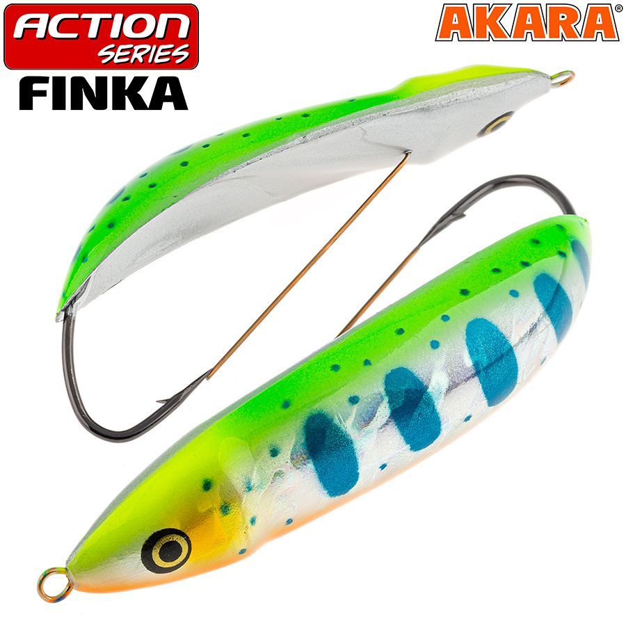 

Блесна Akara Finka minnow spoon ANF-50S-A204 колебалка 5 гр 50 мм, Finka minnow spoon