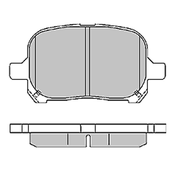 фото Колодки тормозные передние дисковые toyota camry/estima ii/harrier 96>06 allied nippon adb