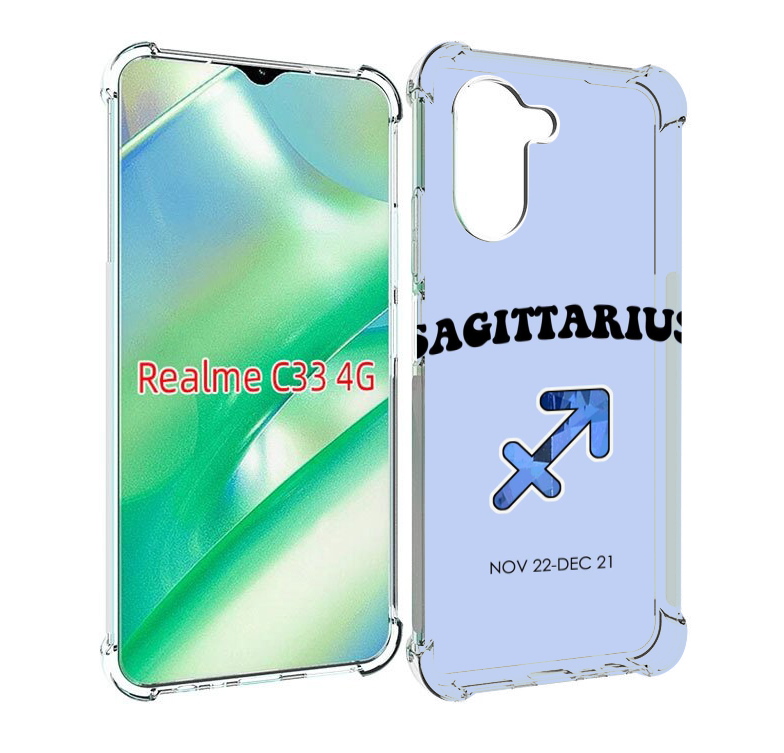 

Чехол MyPads знак зодиака стрелец 1 для Realme C33 4G, Прозрачный, Tocco