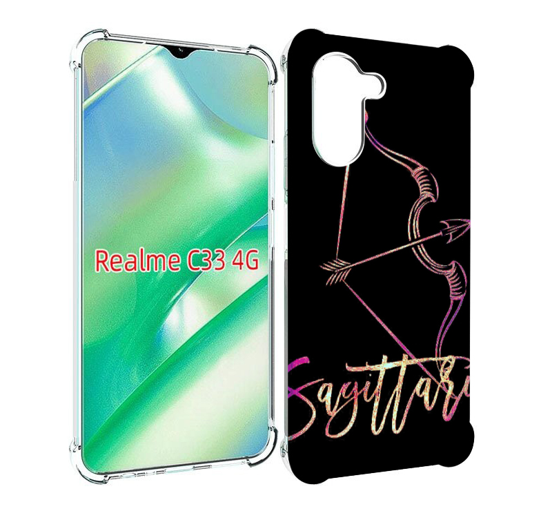 

Чехол MyPads знак зодиака стрелец 3 для Realme C33 4G, Прозрачный, Tocco