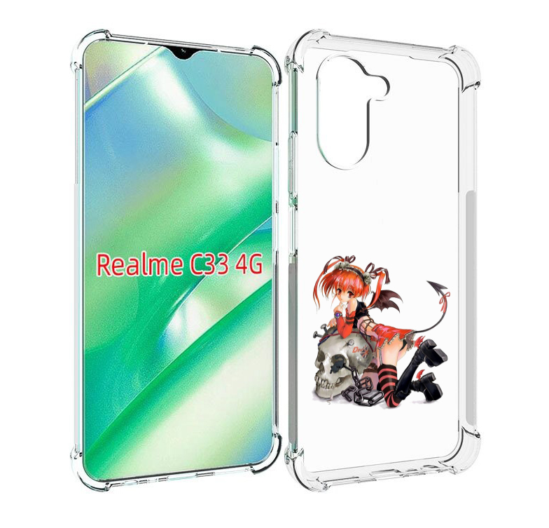 

Чехол MyPads аниме для Realme C33 4G, Прозрачный, Tocco