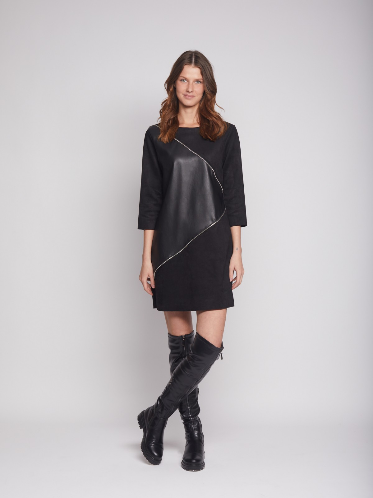 

Платье женское Zolla 022348159113 черное 3XL, 022348159113