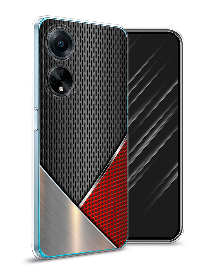 

Чехол Awog на Oppo A98 "Стальной металл", Черный;красный;серебристый, 2514450-3