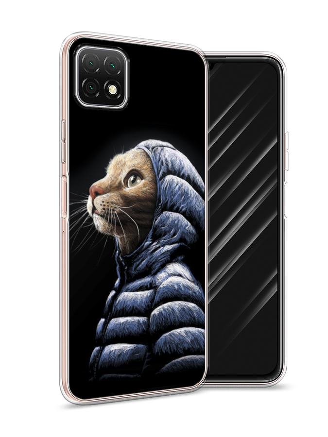 

Чехол Awog на Wiko T3 "Кот в капюшоне", Разноцветный