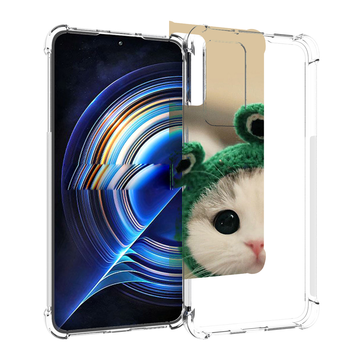 

Чехол MyPads кот-лягушка детский для Tecno Camon 19 Neo, Прозрачный, Tocco
