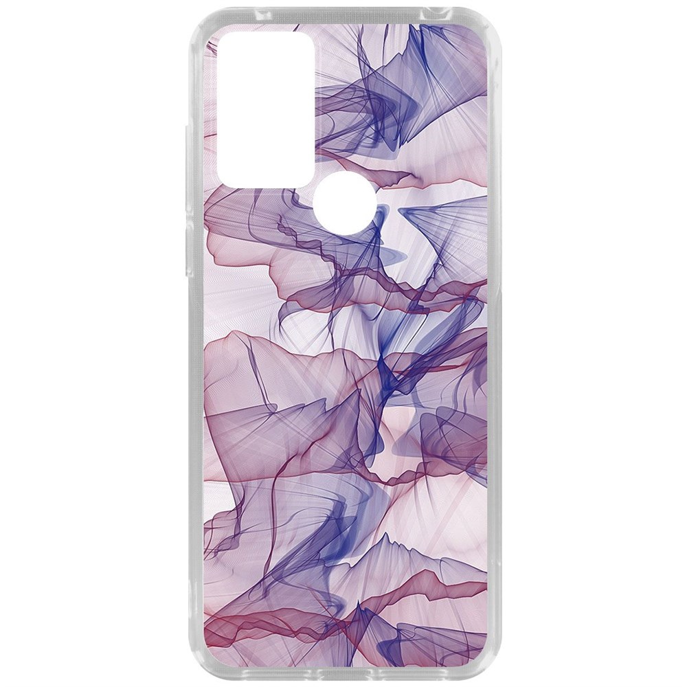 

Чехол-накладка Krutoff Clear Case Абстракт 15 для TCL 30E, Прозрачный