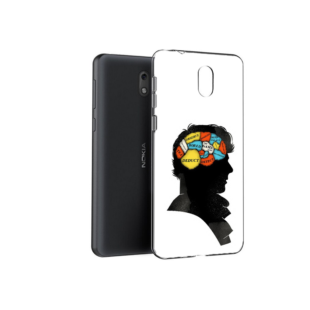 

Чехол MyPads Tocco для Nokia 2.1 темный рисунок (PT114269.92.640), Прозрачный, Tocco