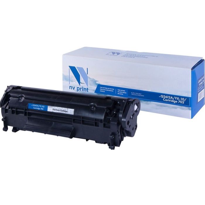 

Картридж для лазерного принтера NV Print Q2612A/FX-10/703, черный, совместимый, NV-Q2612A-FX10-703
