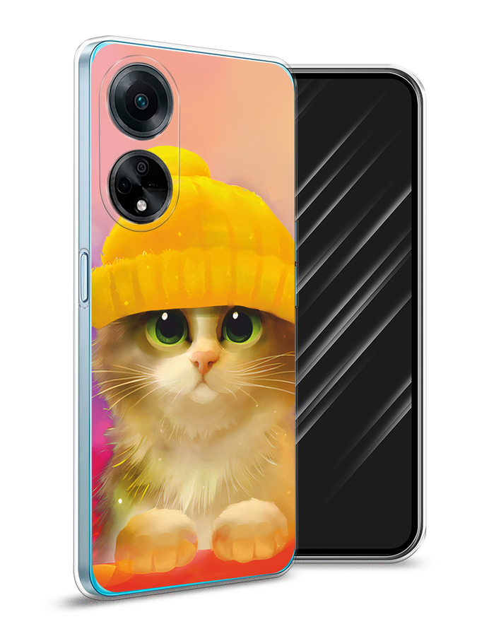 

Чехол Awog на Oppo A98 "Котенок в желтой шапке", Желтый, 2514450-2