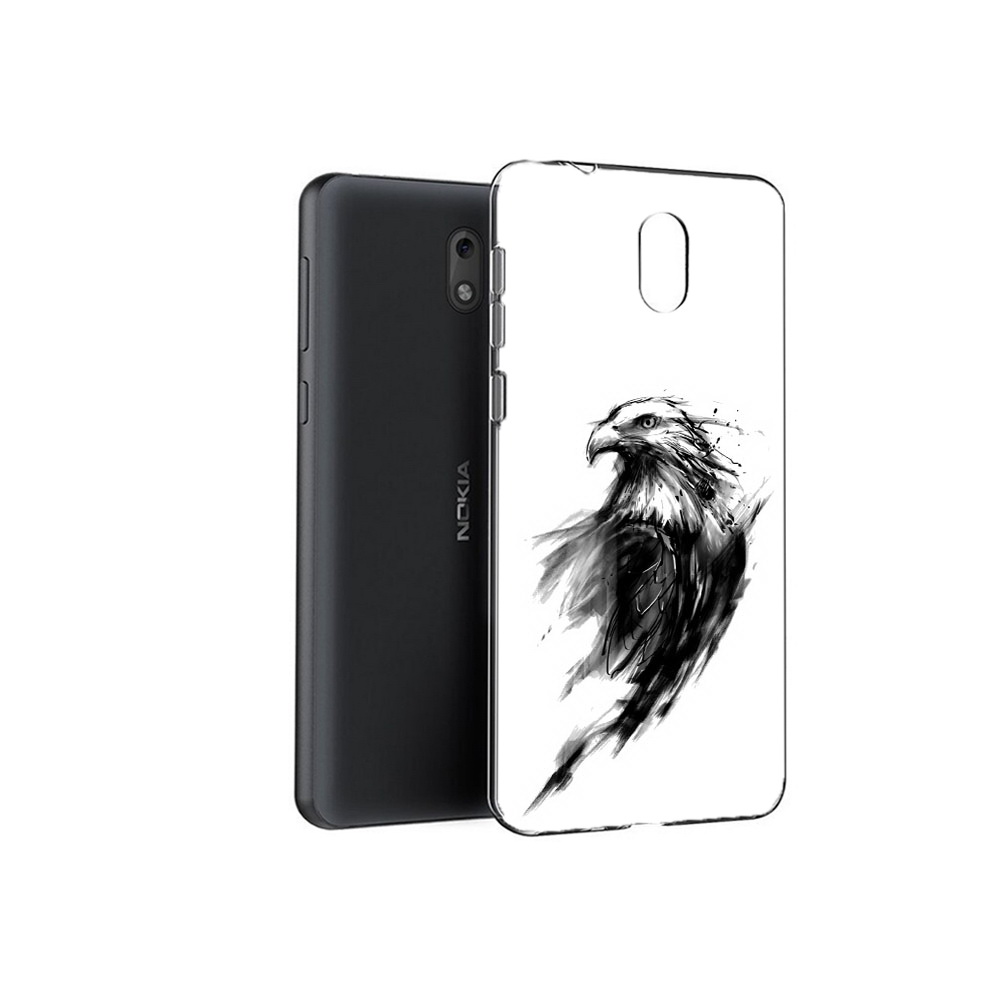 

Чехол MyPads Tocco для Nokia 2.1 чб птица (PT114269.92.670), Прозрачный, Tocco