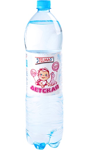 Детская питьевая вода Stelmas Mg негазированная с рождения 1,5 л