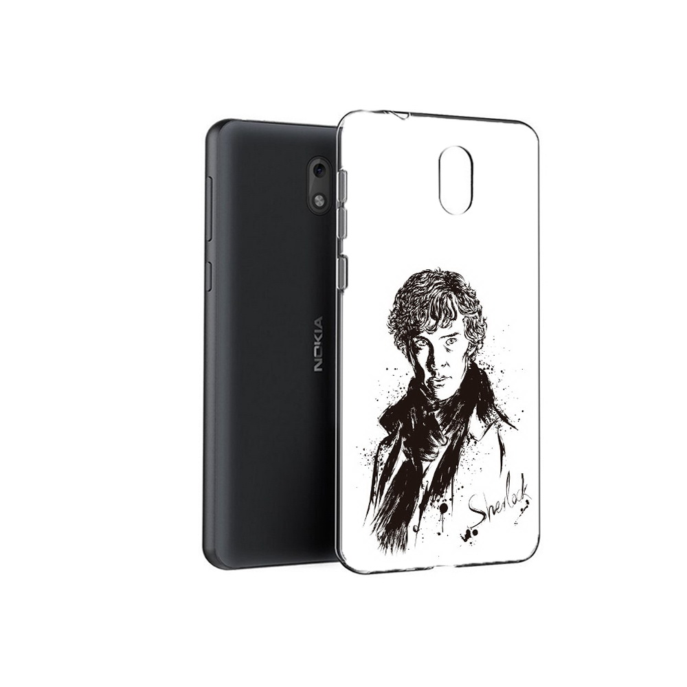 

Чехол MyPads Tocco для Nokia 2.1 шерлок холмс портрет (PT114269.92.698), Прозрачный, Tocco