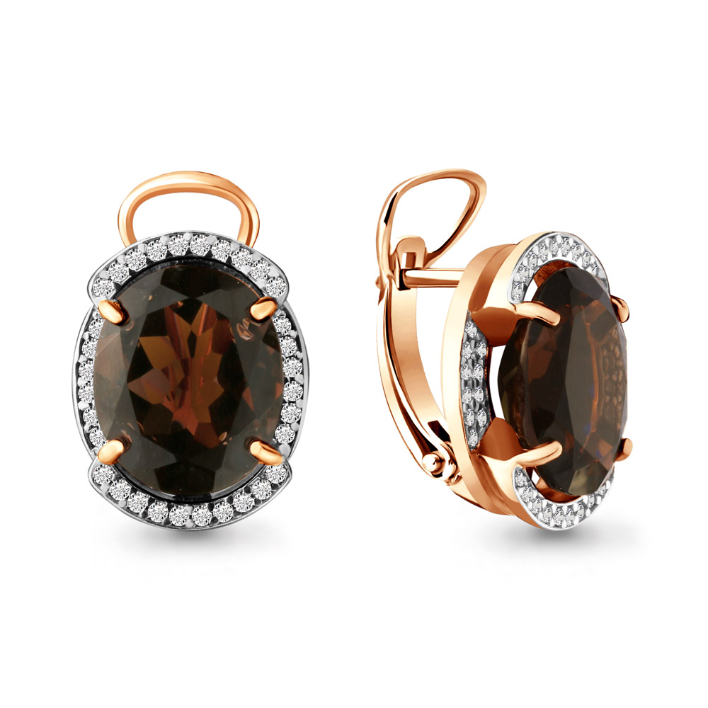 

Серьги из серебра с кварцем Aquamarine 4479601А_925_з, 4479601А_925_з