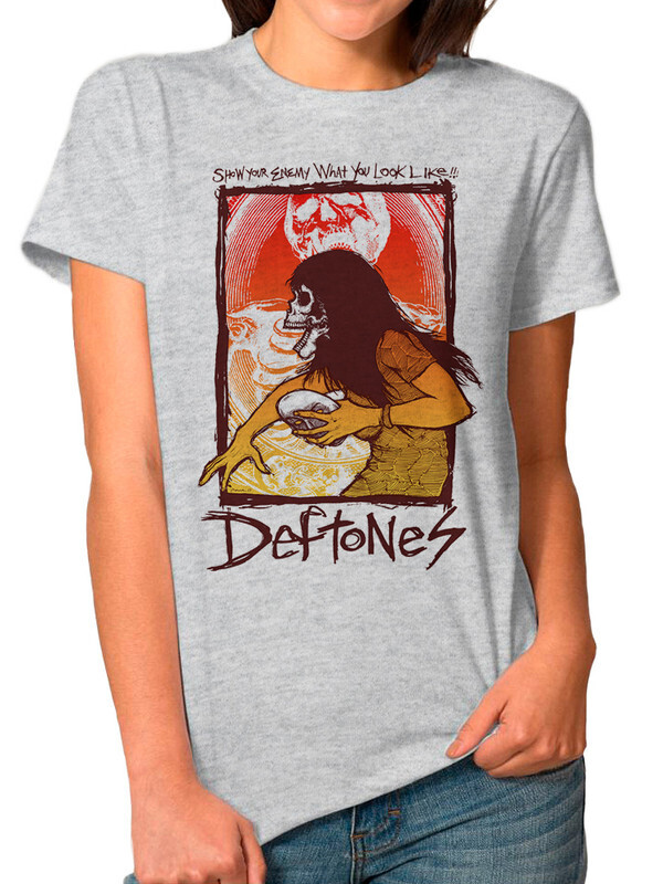 фото Футболка женская dream shirts deftones 50007441 серая xs