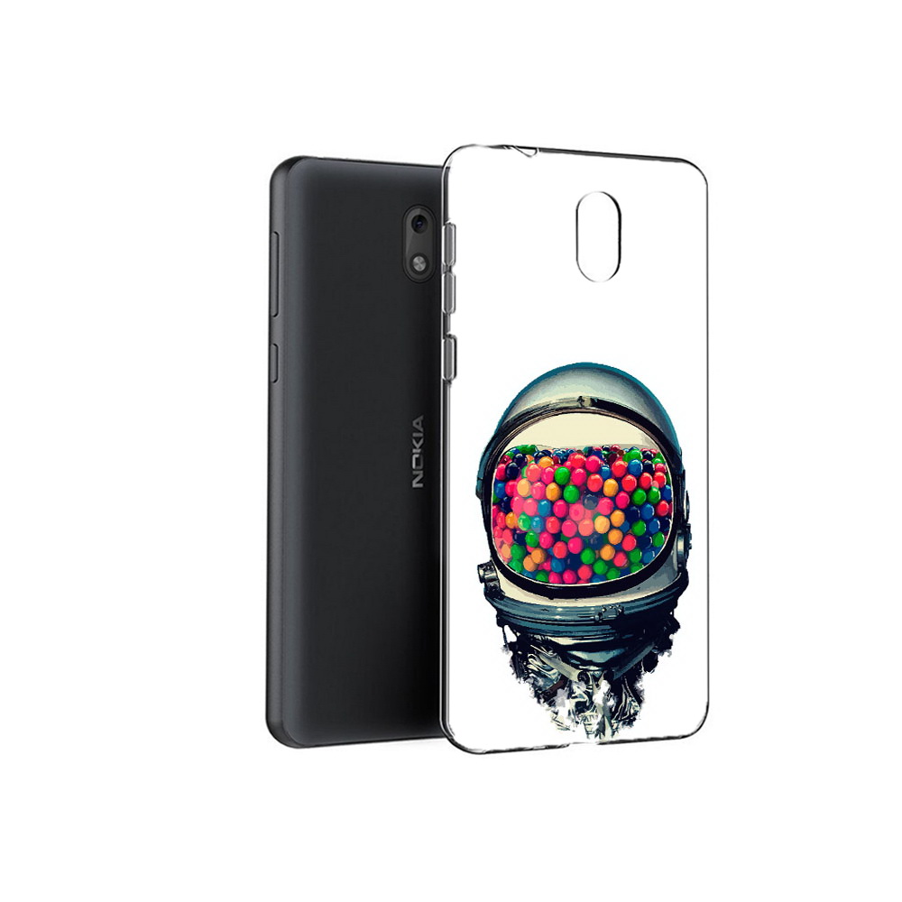 

Чехол MyPads Tocco для Nokia 2.1 шлем космонавта (PT114269.92.700), Прозрачный, Tocco