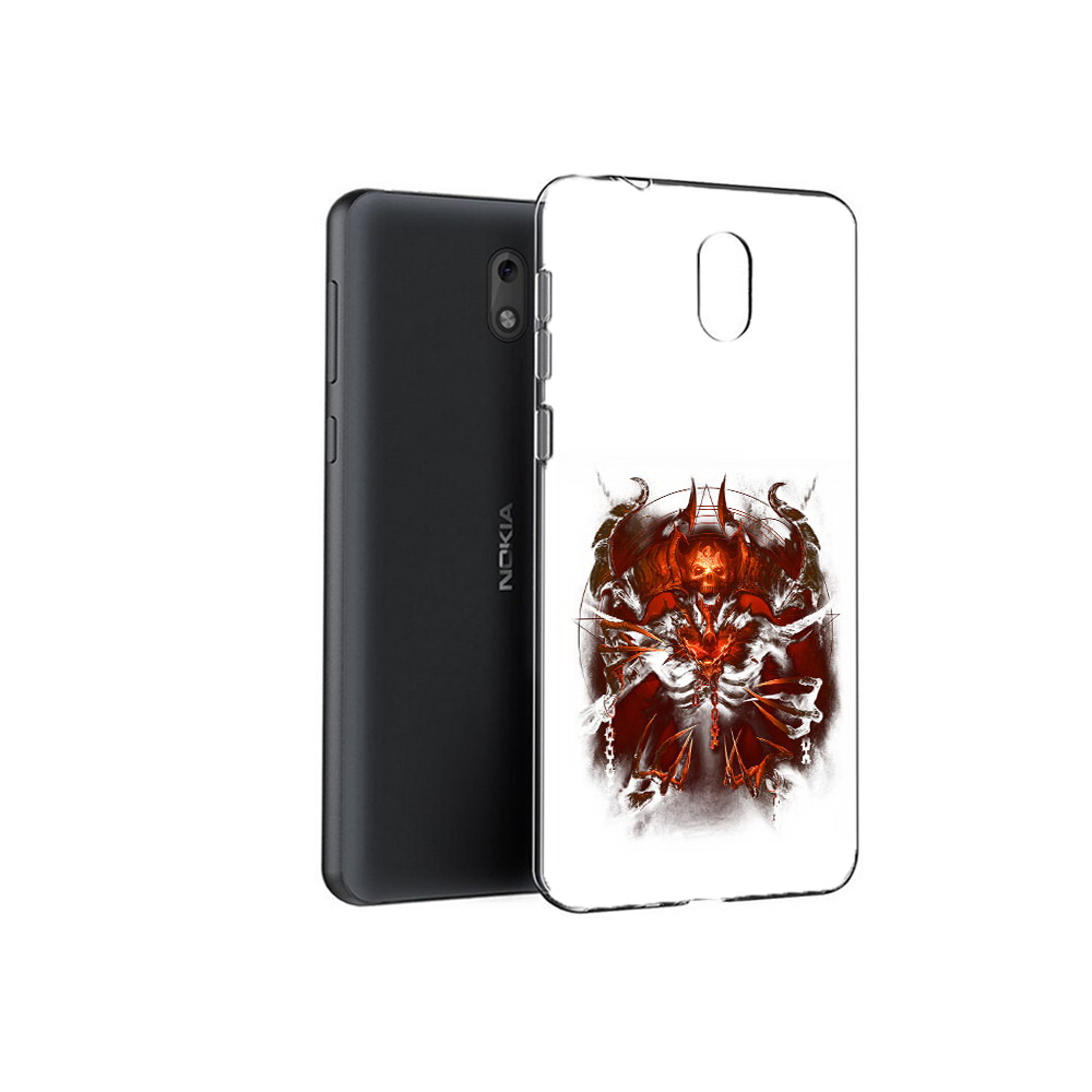 

Чехол MyPads Tocco для Nokia 2.1 яркий демон (PT114269.92.708), Прозрачный, Tocco