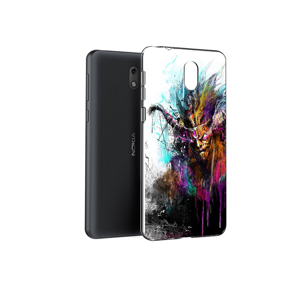 

Чехол MyPads Tocco для Nokia 2.1 яркий дьявол (PT114269.92.709), Прозрачный, Tocco
