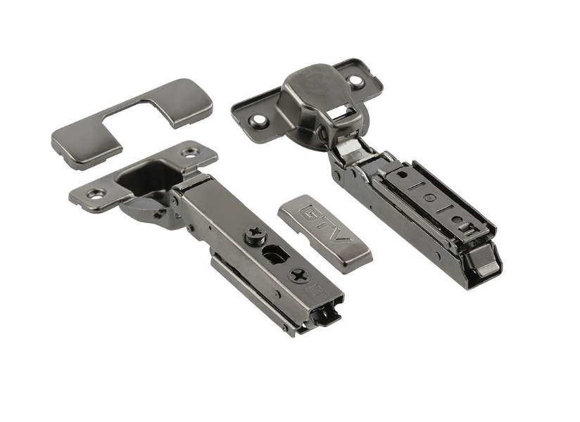 

Петля SOLID PRO накладная самозакрывающаяся, регулировка в 3 плоскостях,черная (комплект 4, Черный