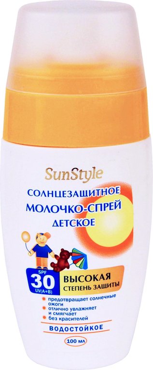 Молочко-спрей SunStyle солнцезащитное детское SPF30 100 мл