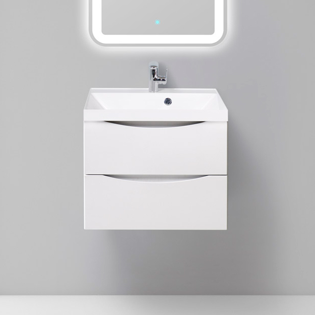 

Тумба с раковиной BelBagno Marino 60 bianco opaco, Белый