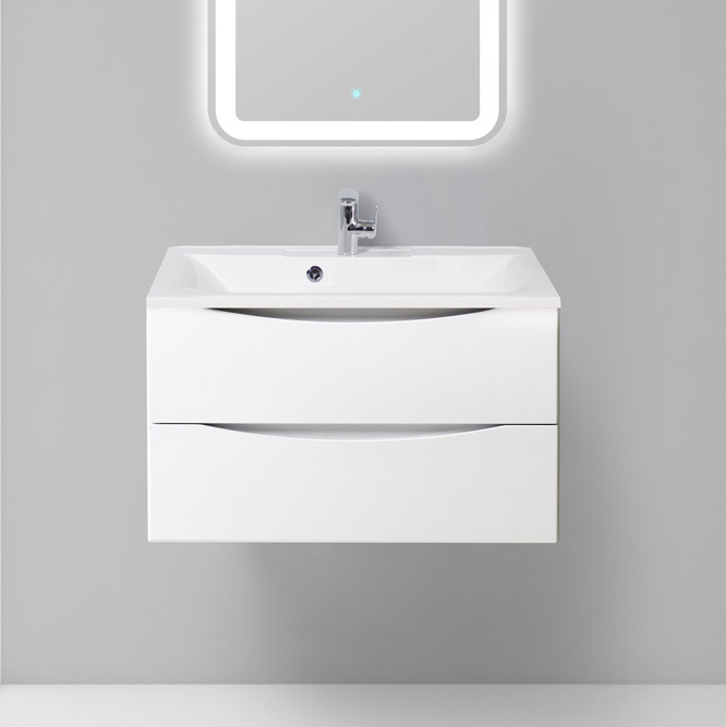 

Тумба с раковиной BelBagno Marino 80 bianco lucido