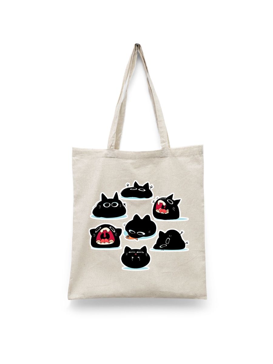 

Шоппер унисекс Каждому Своё Кот/Котик/Cat JJCT9, белый, Кот/Котик/Cat JJCT9