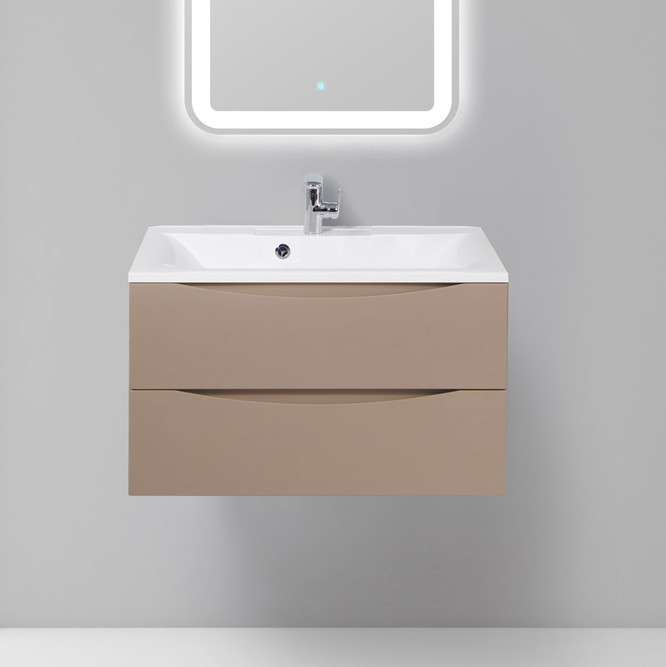 

Тумба с раковиной BelBagno Marino 80 capucino lucido, Бежевый