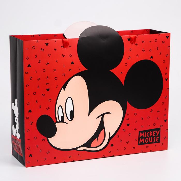 Подарочный пакет Disney ламинированный горизонтальный Mickey Mouse Микки Маус 31х40х11 см