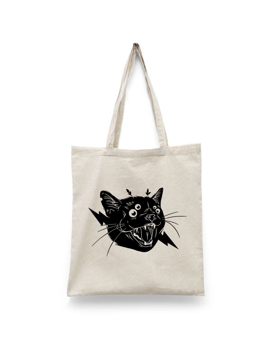 

Шоппер унисекс Каждому Своё Кот/Котик/Cat JJCT16, белый, Кот/Котик/Cat JJCT16