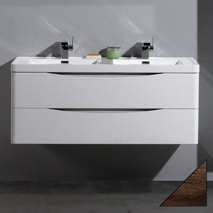 

Тумба с раковиной BelBagno Ancona-N 120 rovere more подвесная, Белый