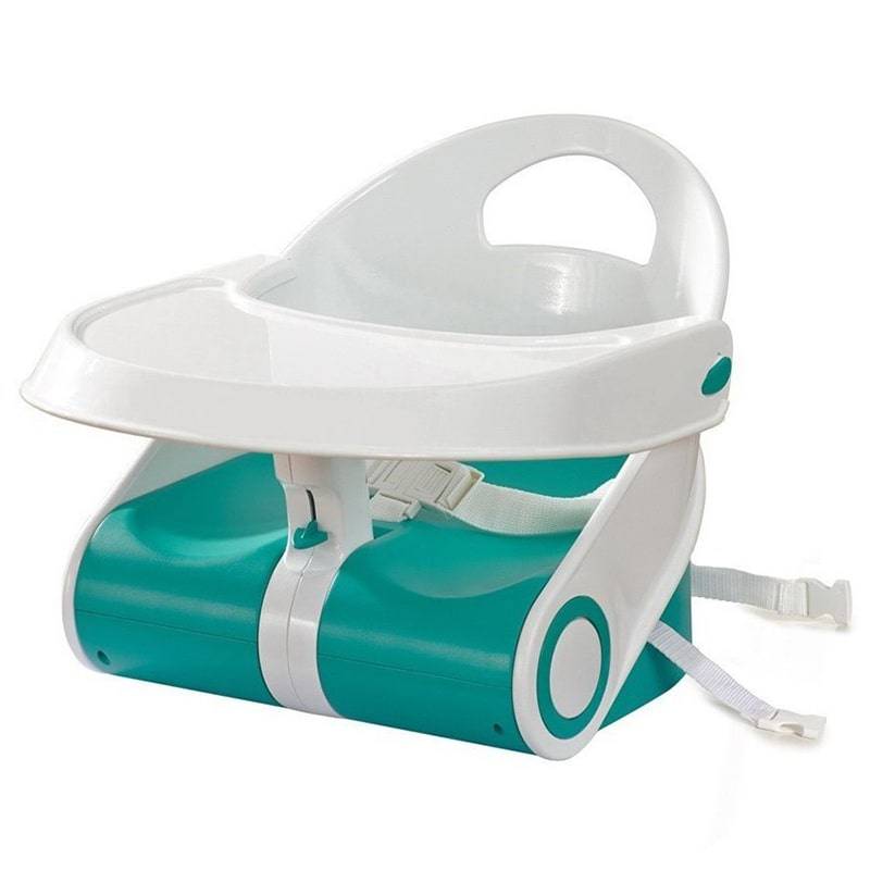 фото Стульчик бустер для кормления infant sit'n style booster seat бирюзовый