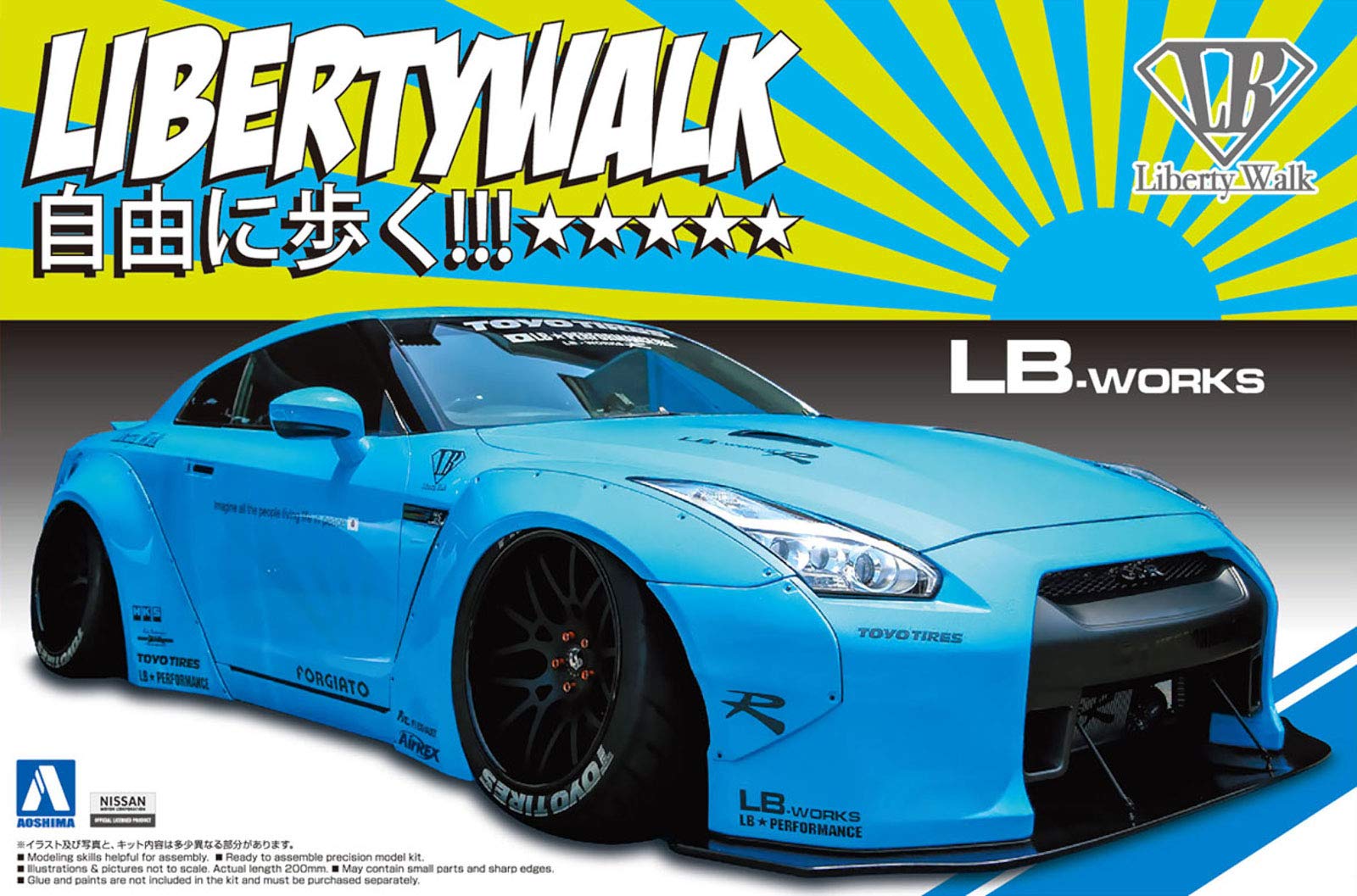 

Сборная модель Aoshima 1/24 LB Works R35 GT-R Ver.1 05402