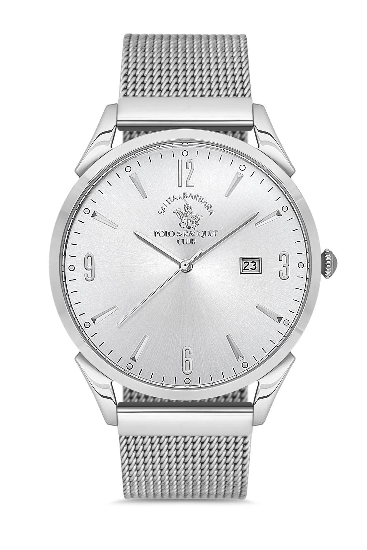 Наручные часы мужские Santa Barbara Polo & Racquet Club SB.1.10167-5 серебристые