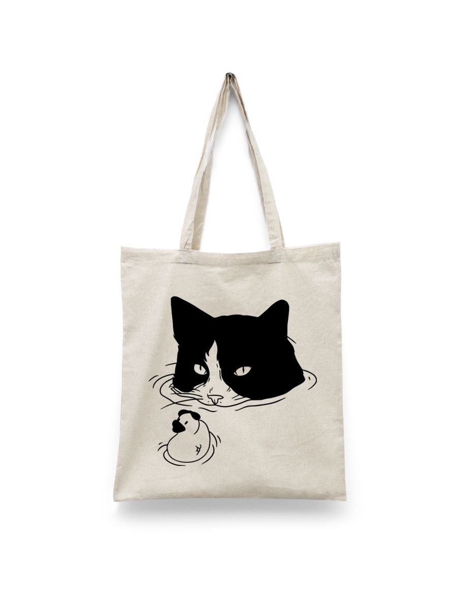 

Шоппер унисекс Каждому Своё Кот/Котик/Cat JJCT14, белый, Кот/Котик/Cat JJCT14
