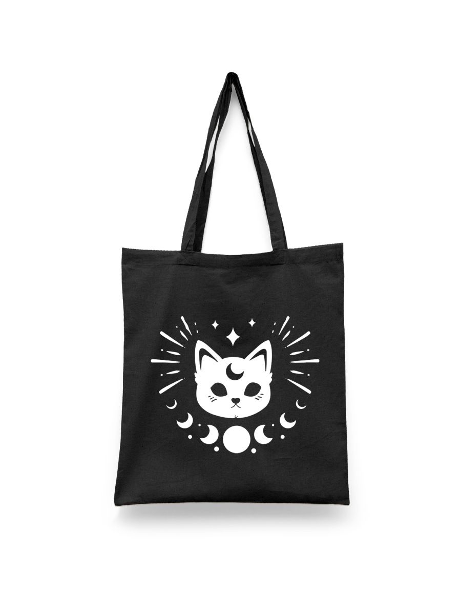 

Шоппер унисекс Каждому Своё Кот/Котик/Cat JJCT15, черный, Кот/Котик/Cat JJCT15