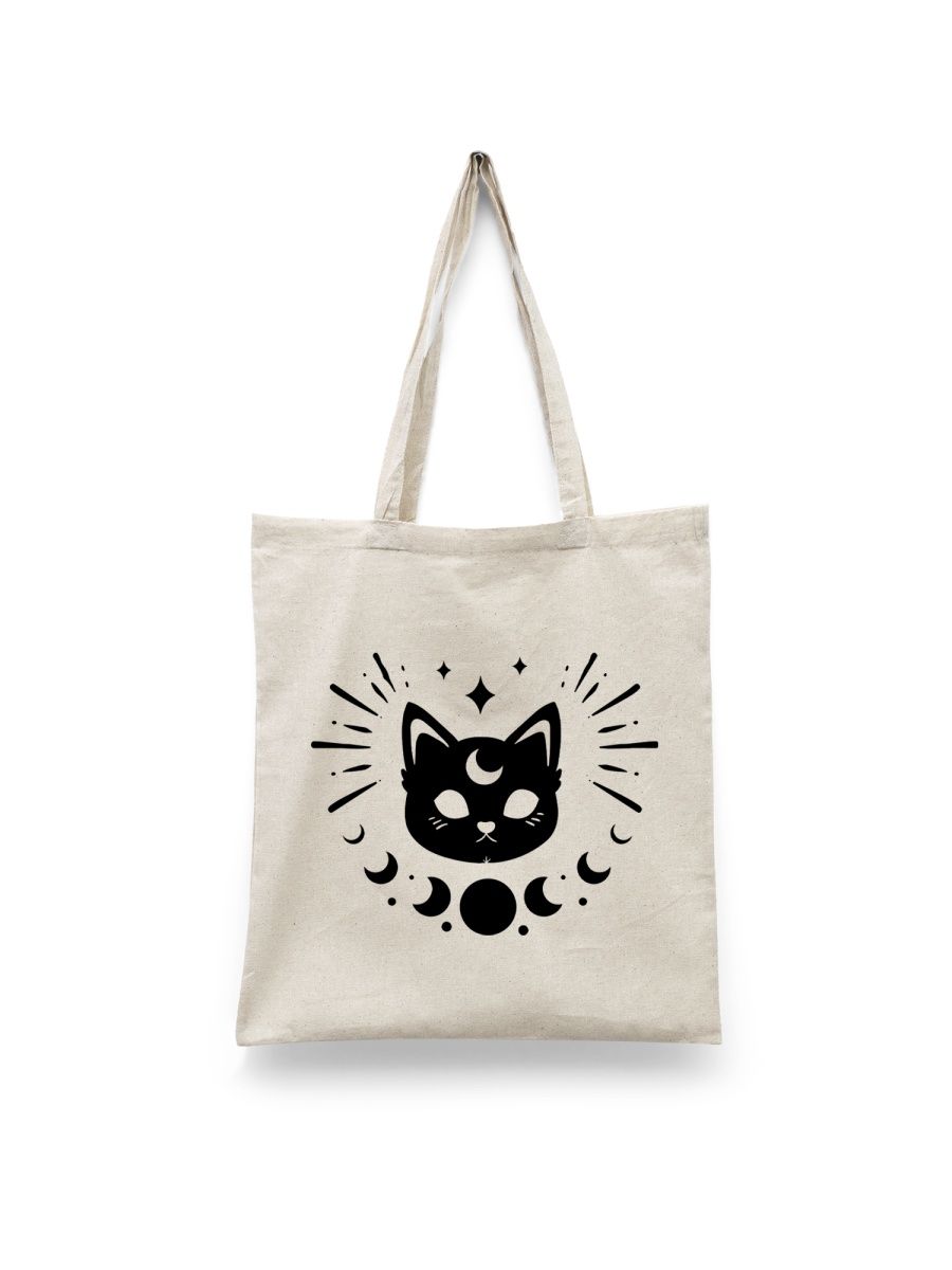 

Шоппер унисекс Каждому Своё Кот/Котик/Cat JJCT15, белый, Кот/Котик/Cat JJCT15