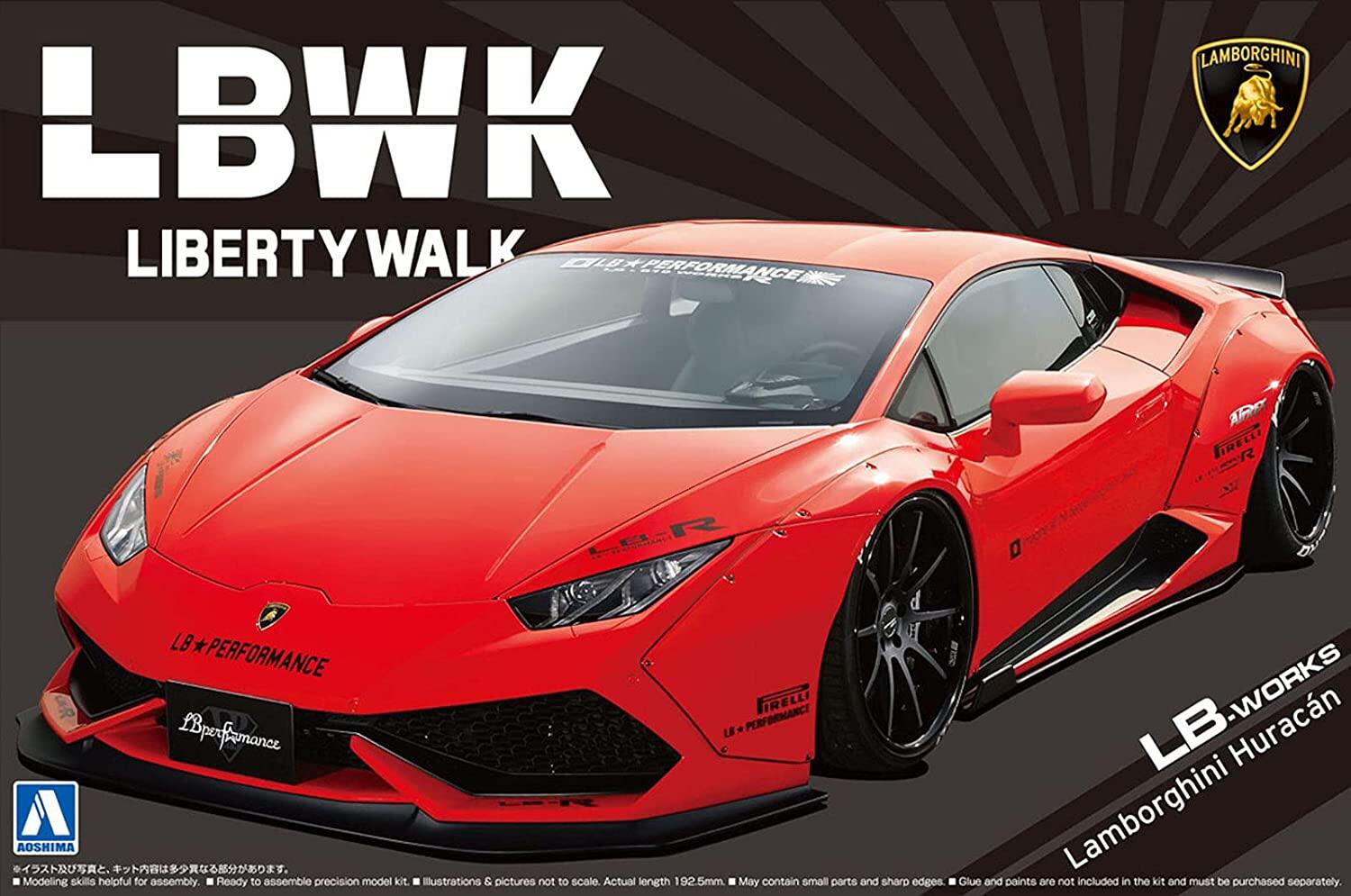 фото Сборная модель aoshima 1/24 lamborghini huracan liberty walk lb-works ver. 1 05988