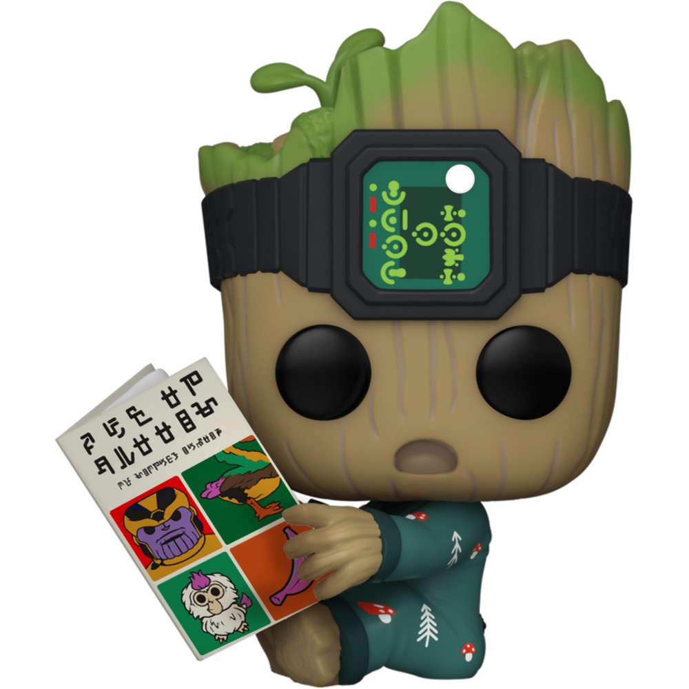 

Фигурка Funko POP! Bobble Marvel I Am Groot Groot In Onesie With Book 70651