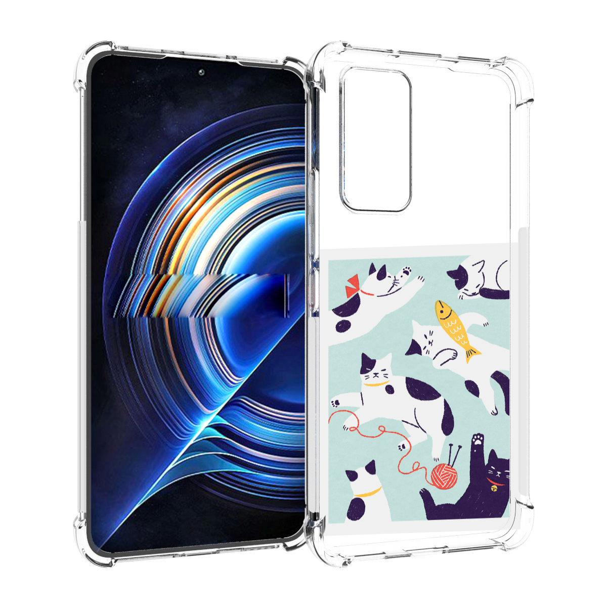 

Чехол MyPads коты-с-клубками для Tecno Camon 19 Neo, Прозрачный, Tocco