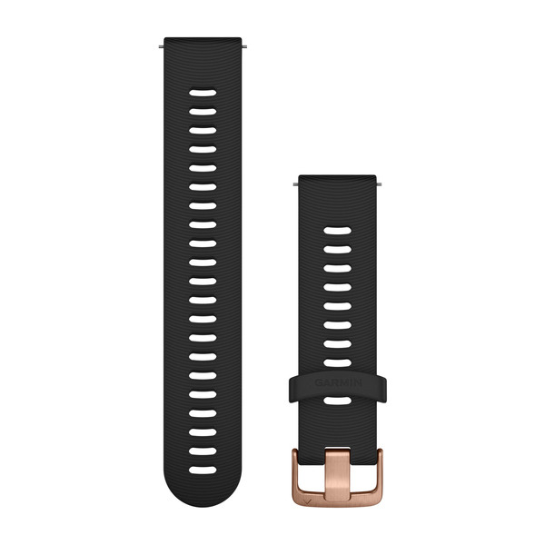 

Ремешок Garmin Quick Release 20 черного цвета, с золотистой пряжкой